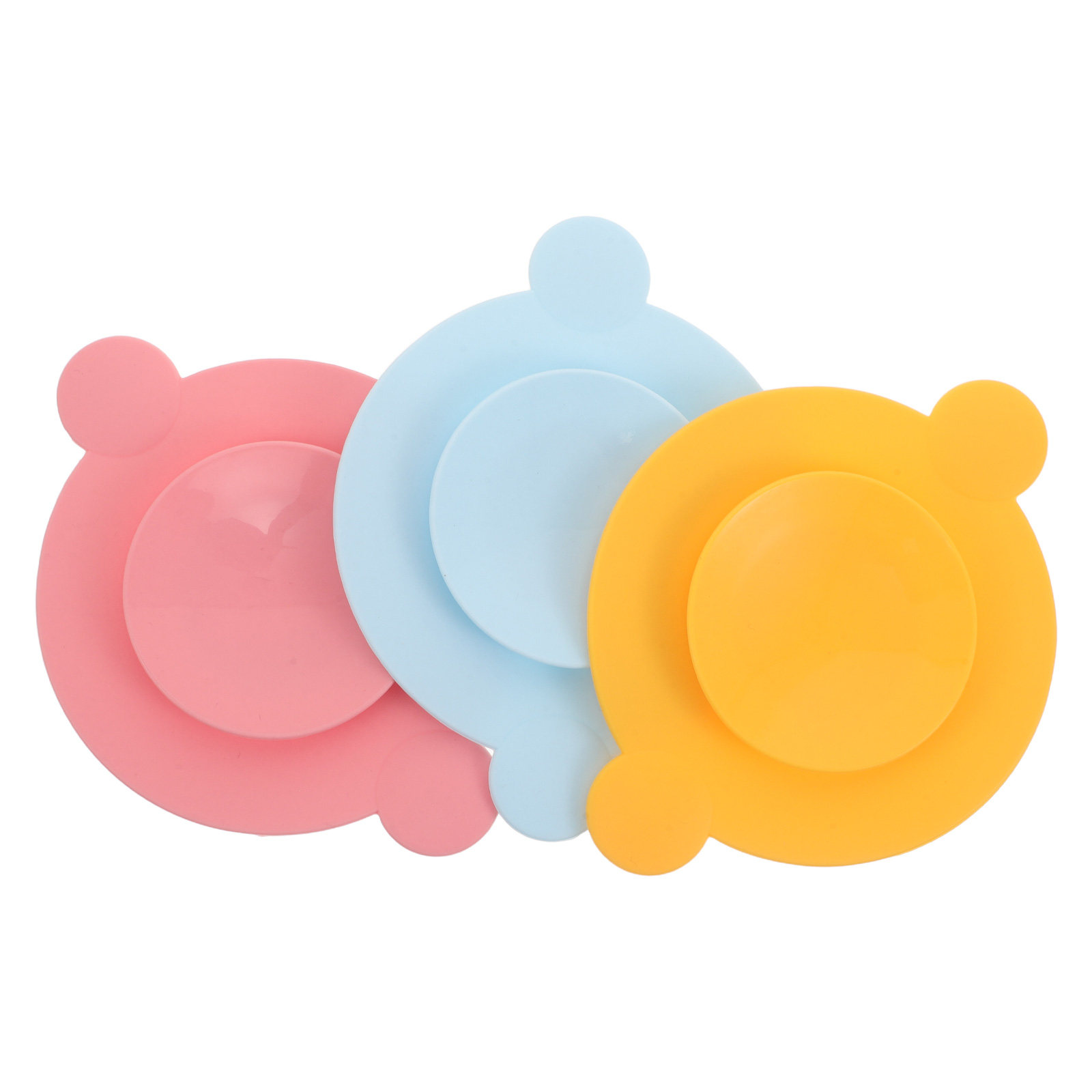 Plate Suction Toddler - Набор из 3 силиконовых присосок-подставок для