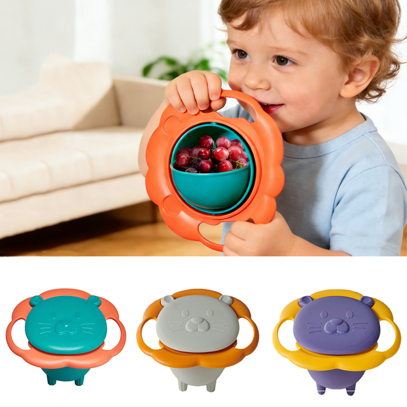 Baby Food Grinding Bowl - Детская чаша с гироскопом, практичный дизайн,