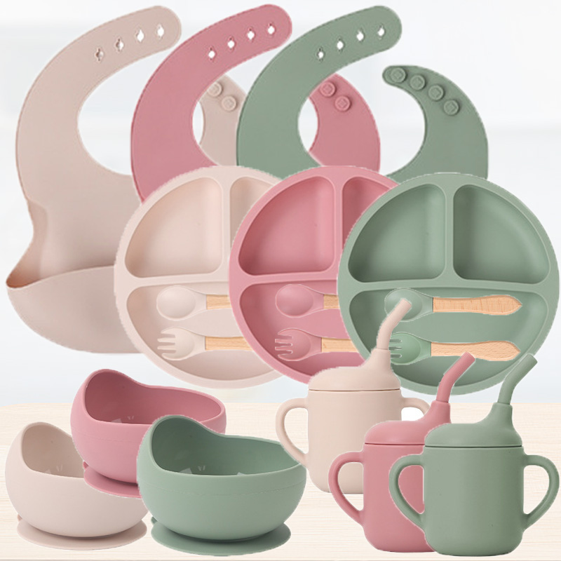 Weaning Spoon Set - Набор детской силиконовой посуды, 1/2/3/5 шт.