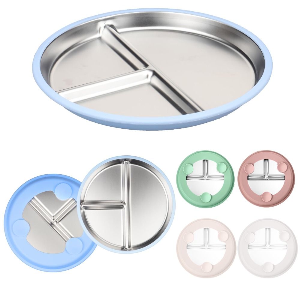 Plate Suction Toddler - Детская тарелка из нержавеющей стали с