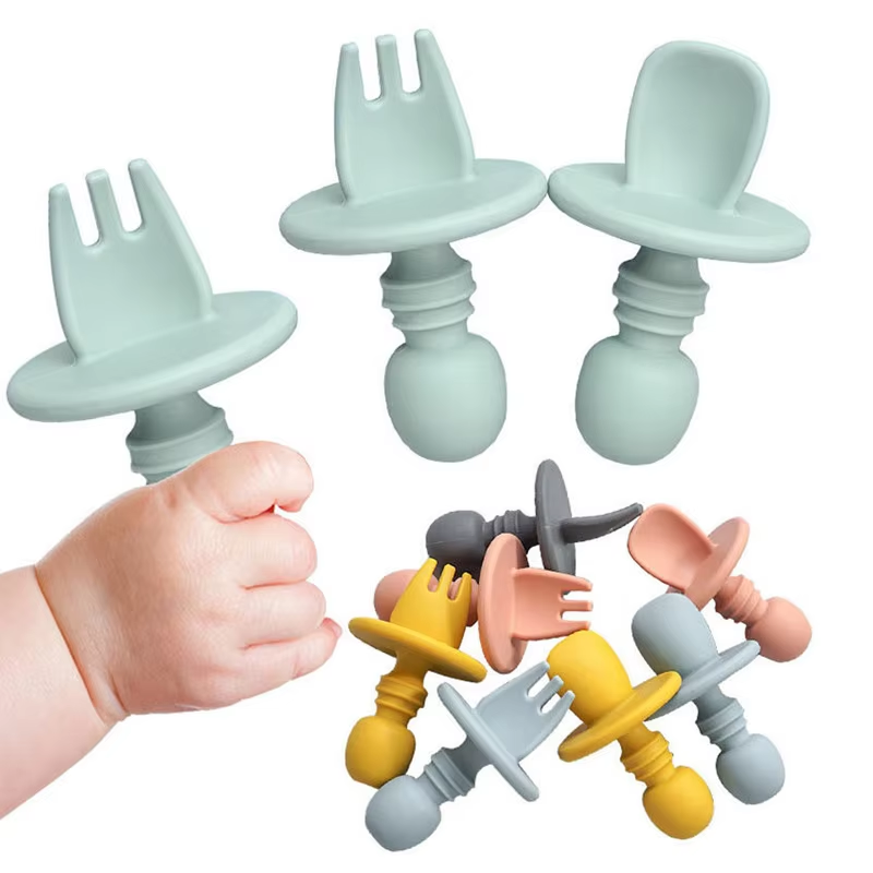 Baby Food For 6 Months - Детская силиконовая посуда, набор детских вилок