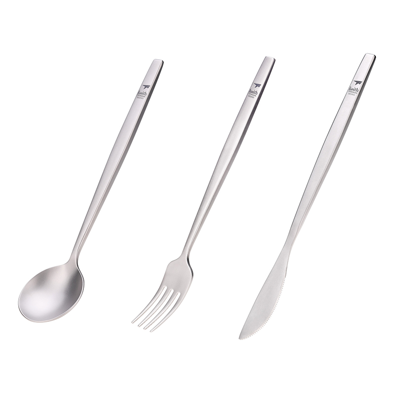 Weaning Spoon Set - Keith Титановая портативная ложка, вилка, нож,