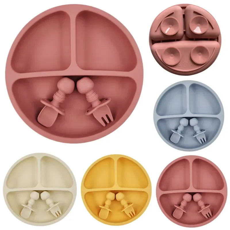 Plate Suction Toddler - 3 шт., силиконовый набор для кормления