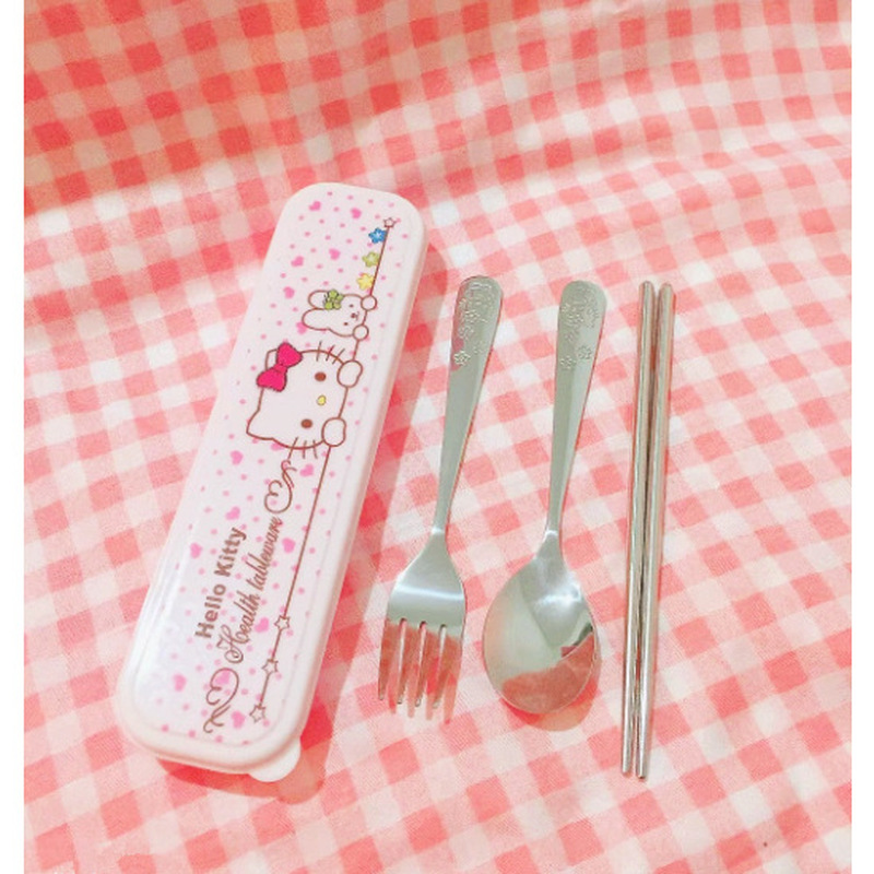 Weaning Spoon Set - Набор столовых приборов Hello Kitty из