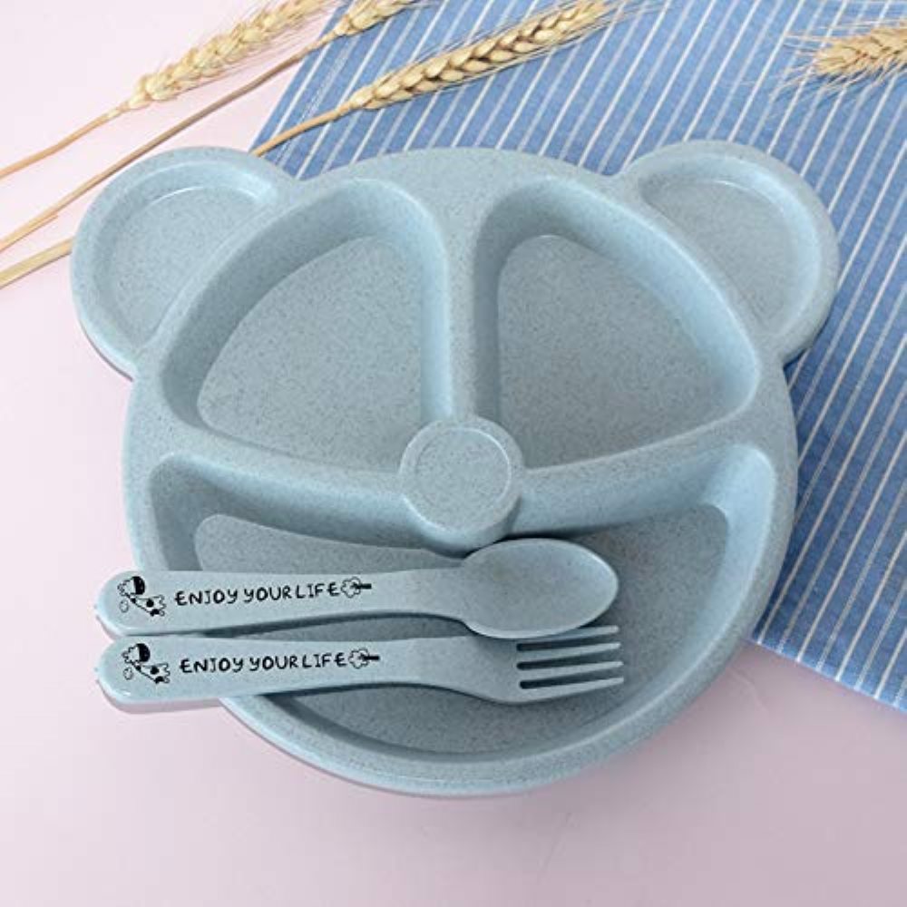 Baby Food Menu - 3 шт./компл., детская миска + ложка