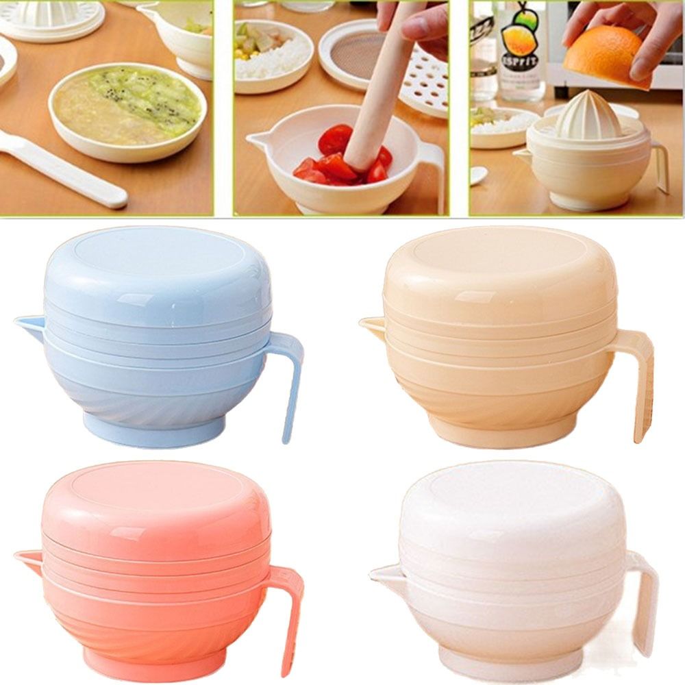 7 шт. портативный набор чаш дл – обзор и цена Baby Food Grinding Bowl