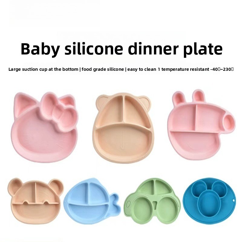 Силиконовая тарелка с разделит – обзор и цена Plate Suction Toddler