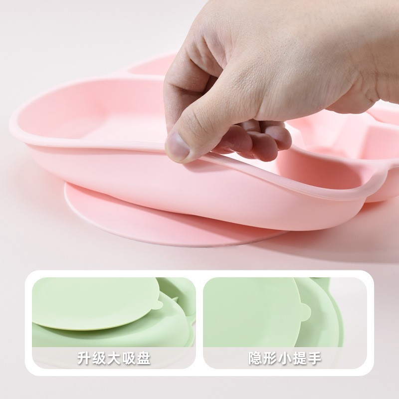 Силиконовая тарелка с разделит – обзор и цена Plate Suction Toddler