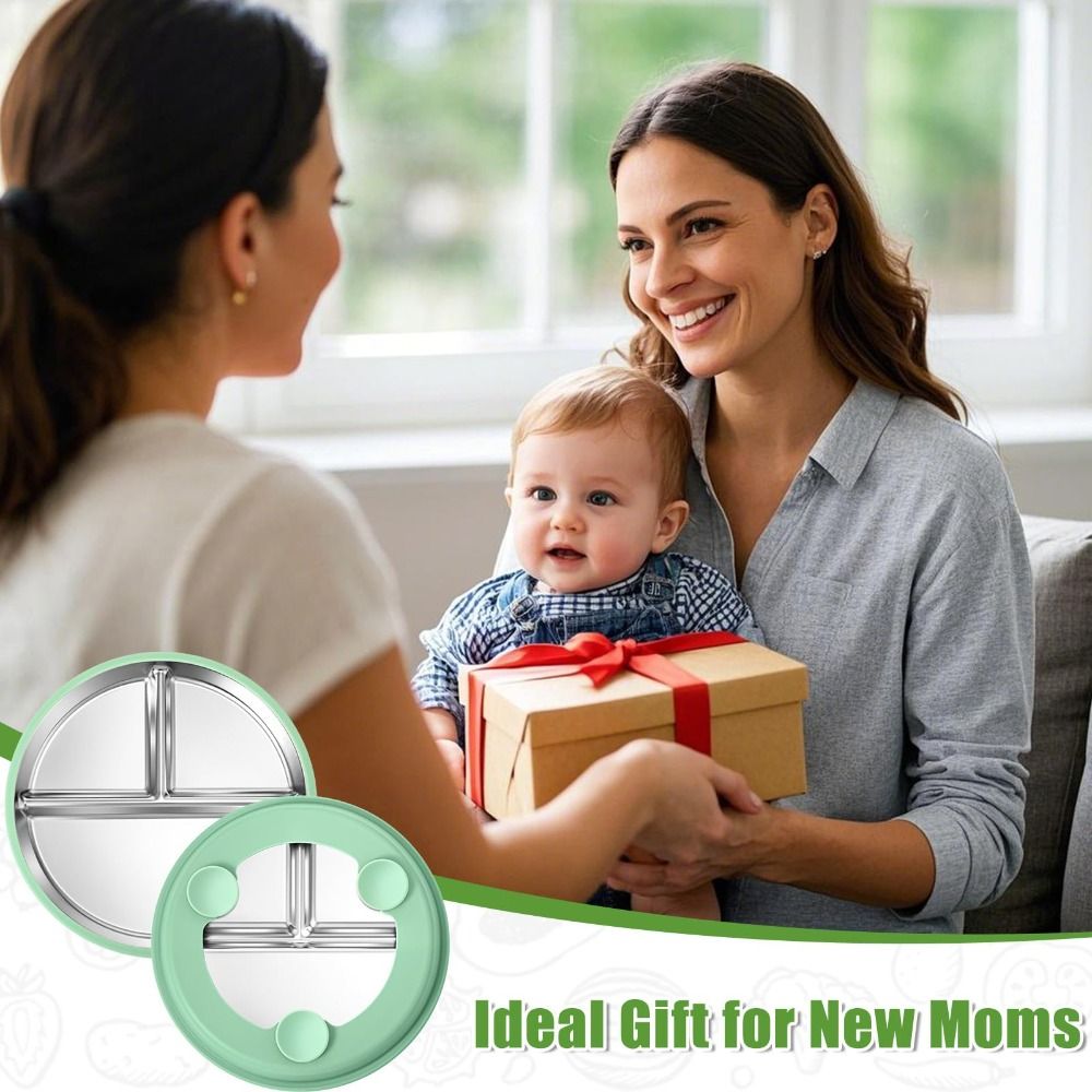 Детская тарелка из нержавеющей – обзор и цена Plate Suction Toddler