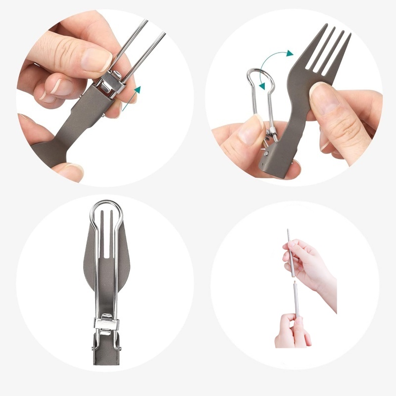 Титановый складной набор столо – обзор и цена Weaning Spoon Set