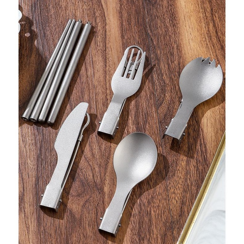 Титановый складной набор столо – обзор и цена Weaning Spoon Set